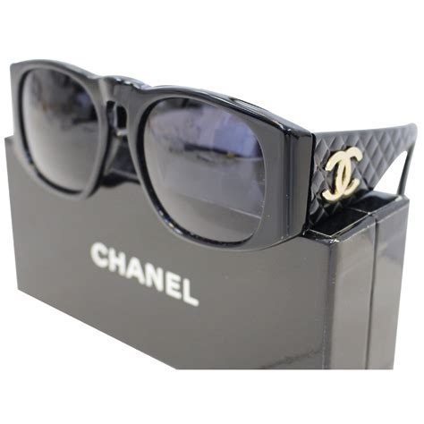 chanel black sunglasses vintage|authentic Vintage Chanel sunglasses.